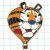 "Tiger" - Ansteckpin Ballon
